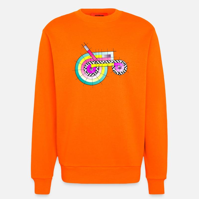 Traktor mal anders - Sweatshirt - made by SPREAD  - SUNSET ORANGE