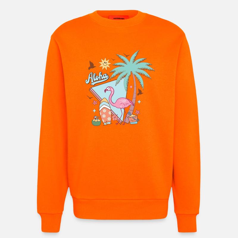 Aloha Summer - Sweatshirt - made by SPREAD  - SUNSET ORANGE