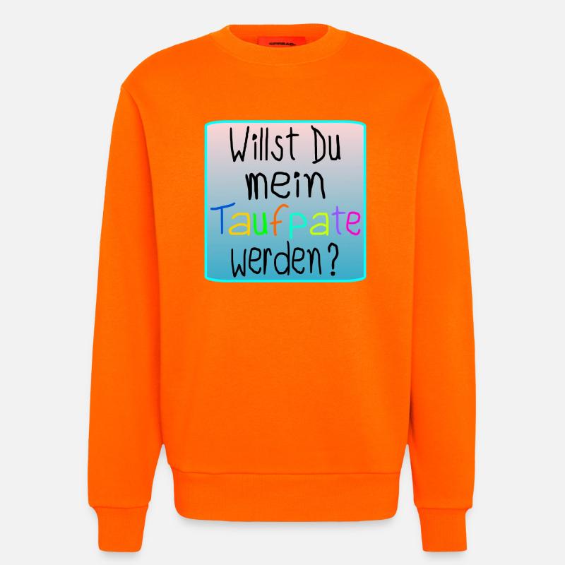 BABY TAUFE - TAUFPATE WERDEN - Sweatshirt - made by SPREAD  - SUNSET ORANGE