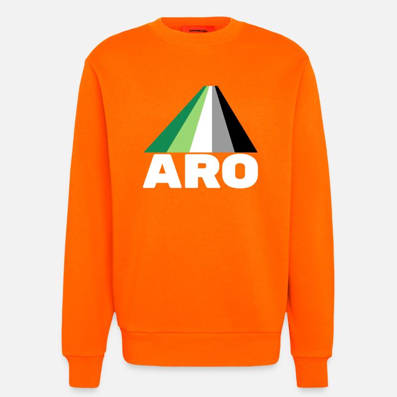 Aromantik, aromatisch, aro - Sweatshirt - made by SPREAD  - SUNSET ORANGE