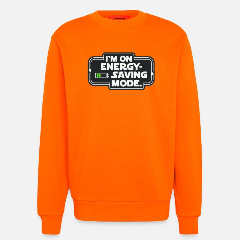 I'm On Energy-Saving Mode - Sweatshirt - made by SPREAD  - SUNSET ORANGE