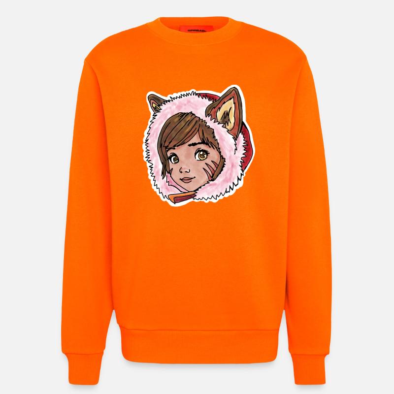 Rotkäppchen als kleiner Wolf - Sweatshirt - made by SPREAD  - SUNSET ORANGE