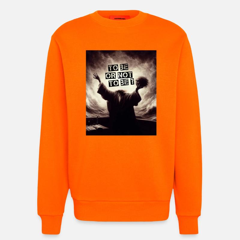 Sein oder nicht sein? - Sweatshirt - made by SPREAD  - SUNSET ORANGE