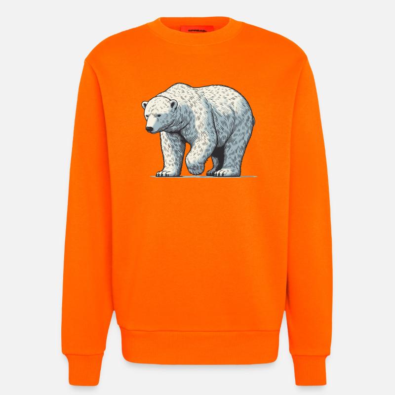 Eisbär - Sweatshirt - made by SPREAD - SUNSET ORANGE