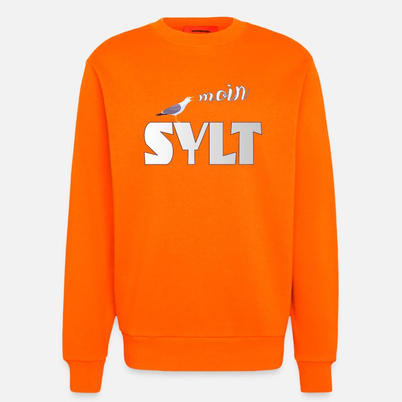 Sylt Möwe & Moin Design - Sweatshirt - made by SPREAD - SUNSET ORANGE