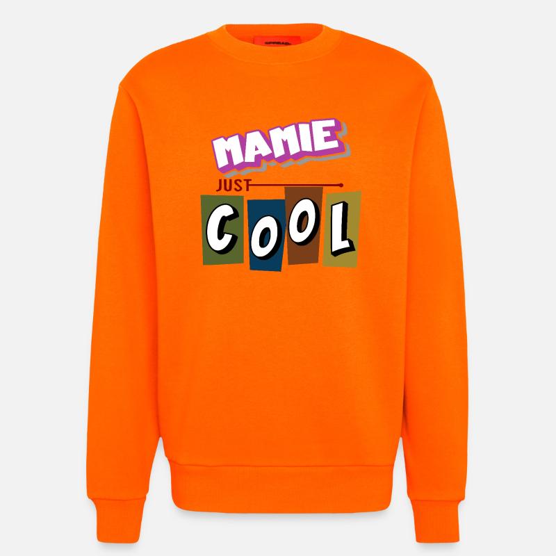 Oma einfach cool - Sweatshirt - made by SPREAD  - SUNSET ORANGE