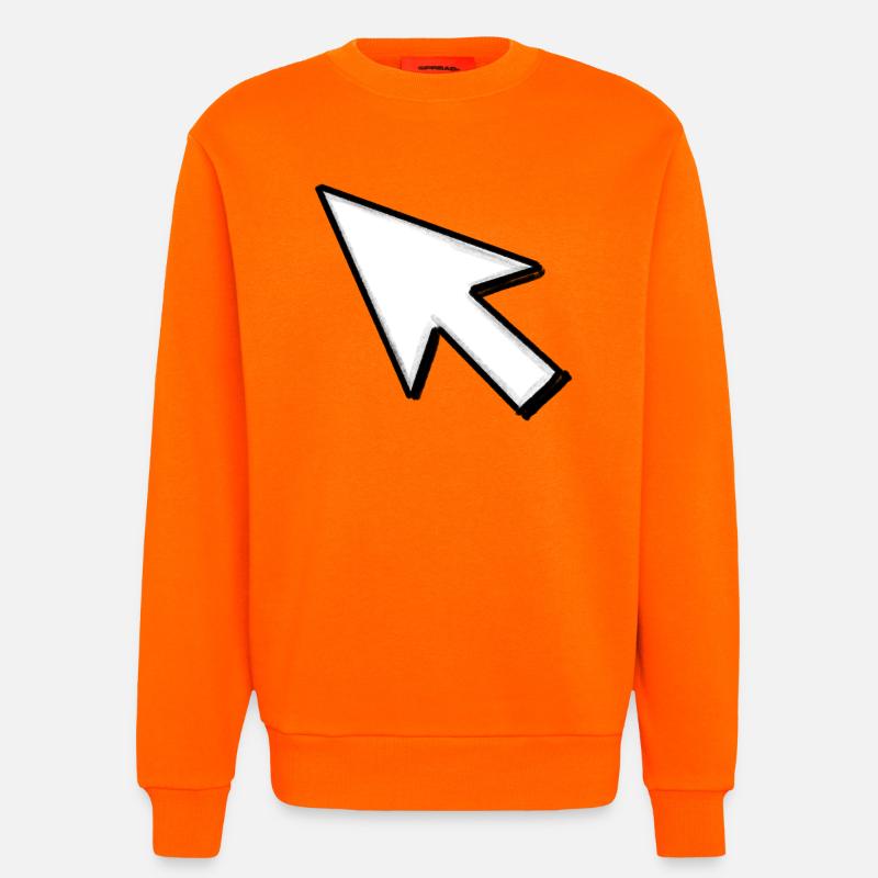 Cursor: Click mich! - Sweatshirt - made by SPREAD - SUNSET ORANGE