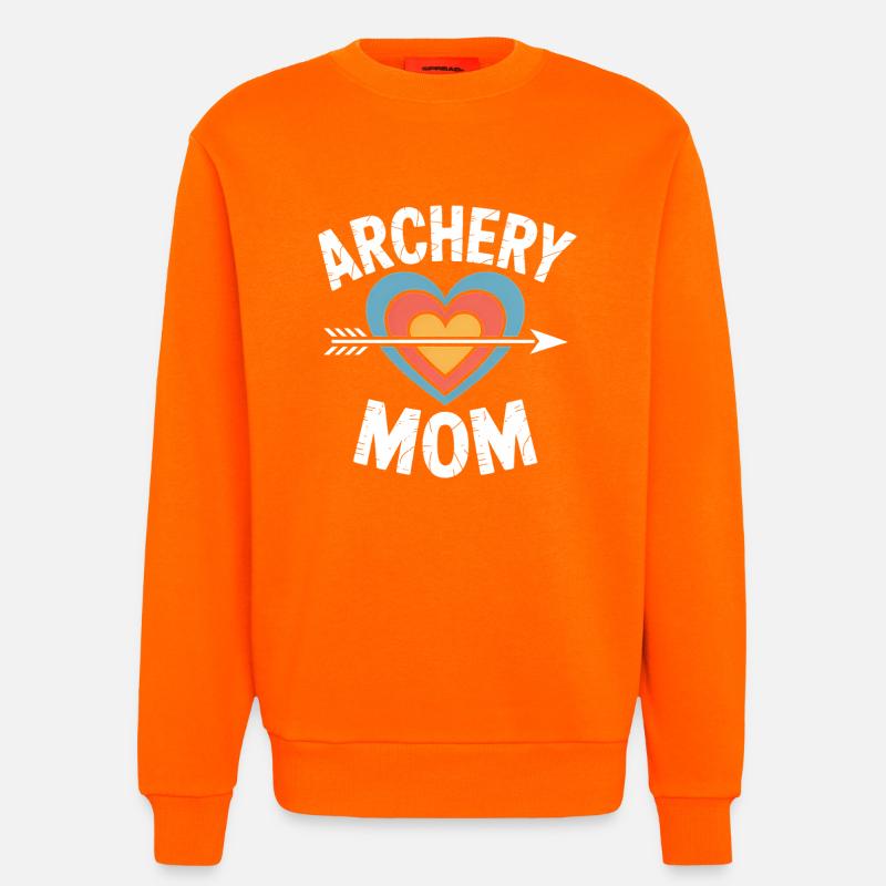 Bogenschießen Spruch Mutter Bogenschießen Geschenk - Sweatshirt - made by SPREAD  - SUNSET ORANGE