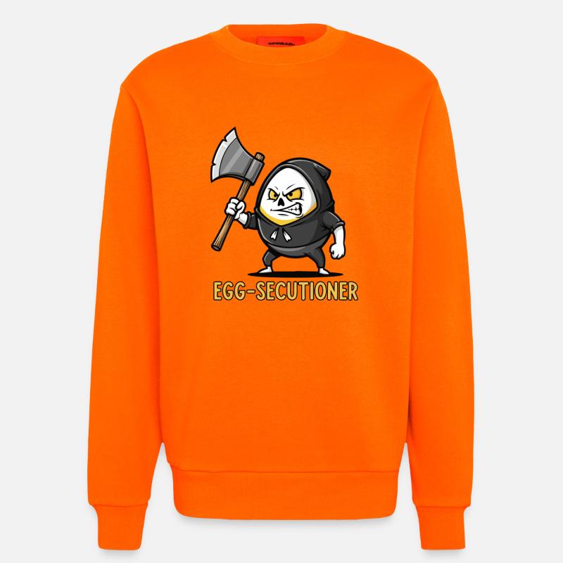 Egg-xecution Time - Sweatshirt - made by SPREAD  - SUNSET ORANGE