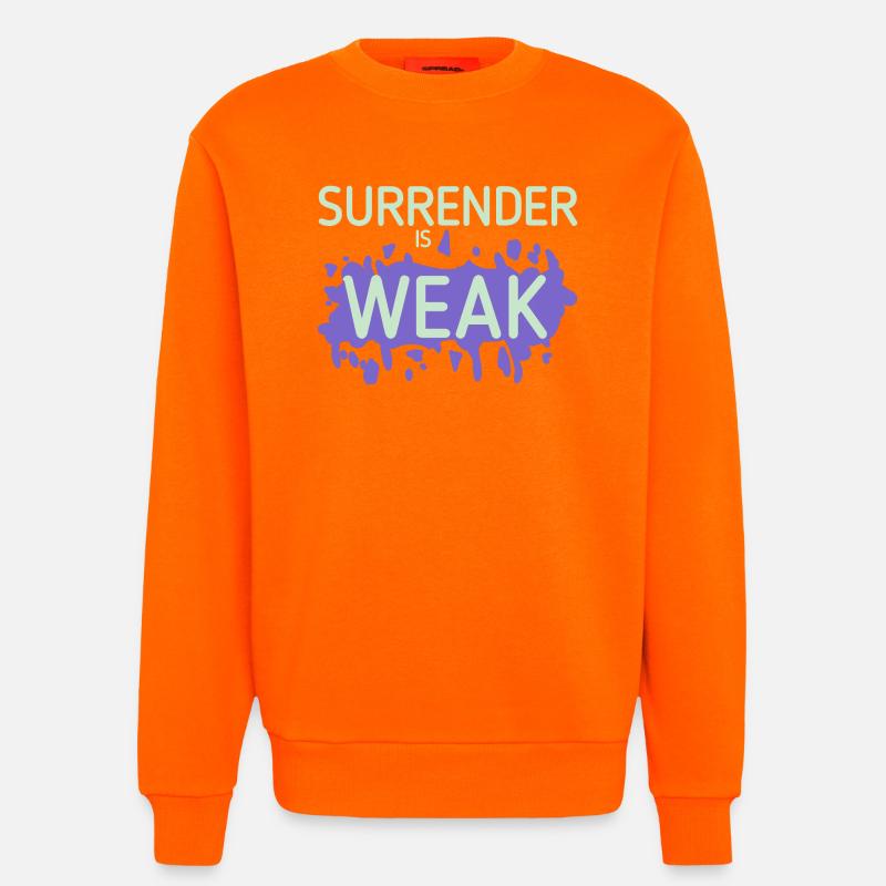Devotion is weak splash - Sweatshirt - made by SPREAD  - SUNSET ORANGE