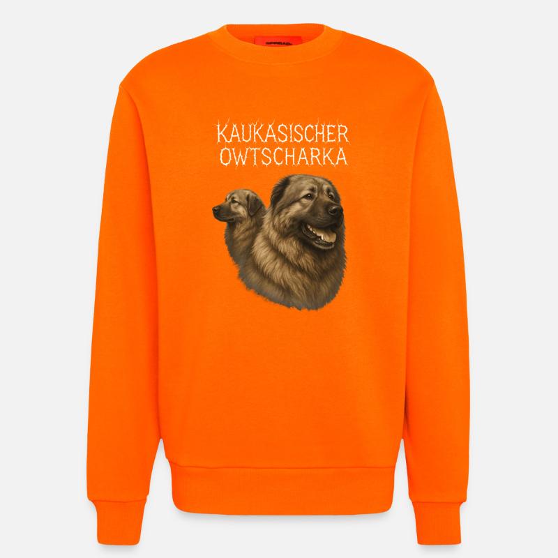 Kaukasischer Owtscharka - Sweatshirt - made by SPREAD  - SUNSET ORANGE