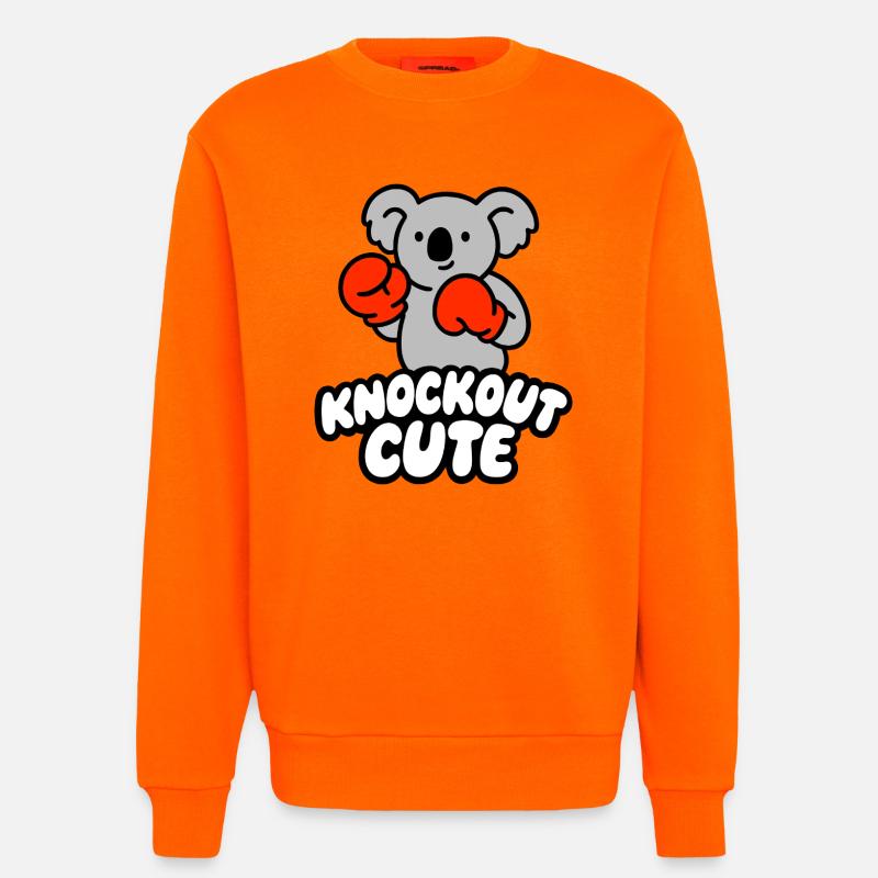 Knockout Cute Koala mit Boxhandschuhen - Sweatshirt - made by SPREAD  - SUNSET ORANGE