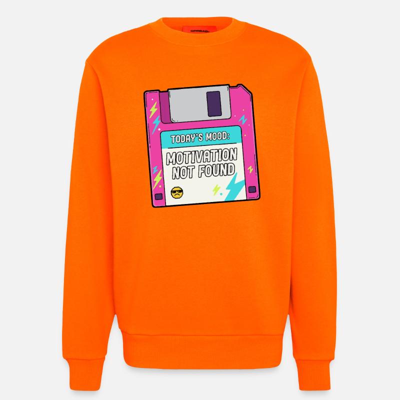 Auf der Diskette fehlt die Motivation - Sweatshirt - made by SPREAD  - SUNSET ORANGE