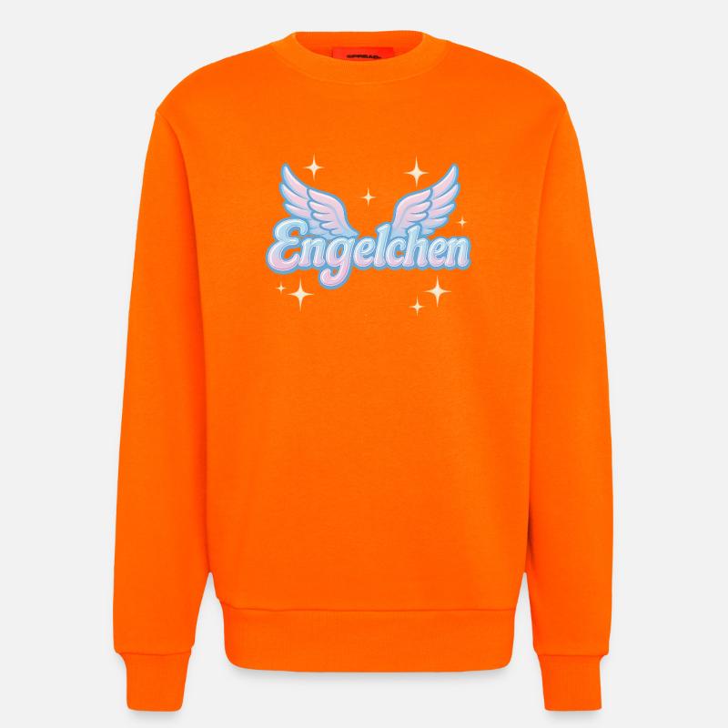 Engelchen / y2k statement spitzname design - Sweatshirt - made by SPREAD  - SUNSET ORANGE