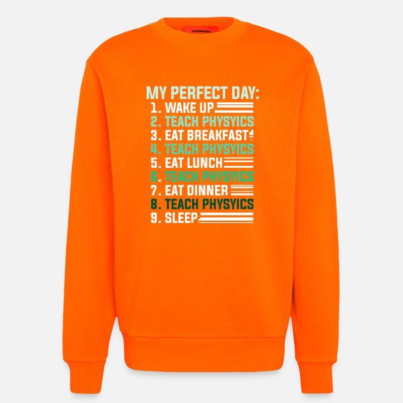 Physik Phyiker Physikstudent Physiklehrer - Sweatshirt - made by SPREAD  - SUNSET ORANGE