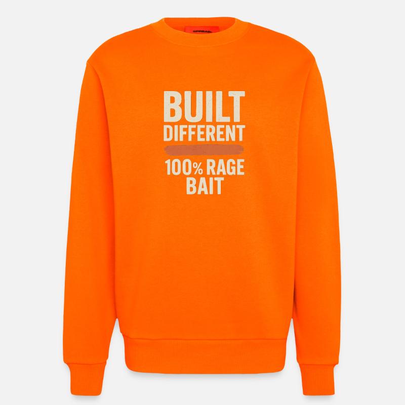 Gebaut Anders 100% Wutköder, lustiges Meme - Sweatshirt - made by SPREAD  - SUNSET ORANGE