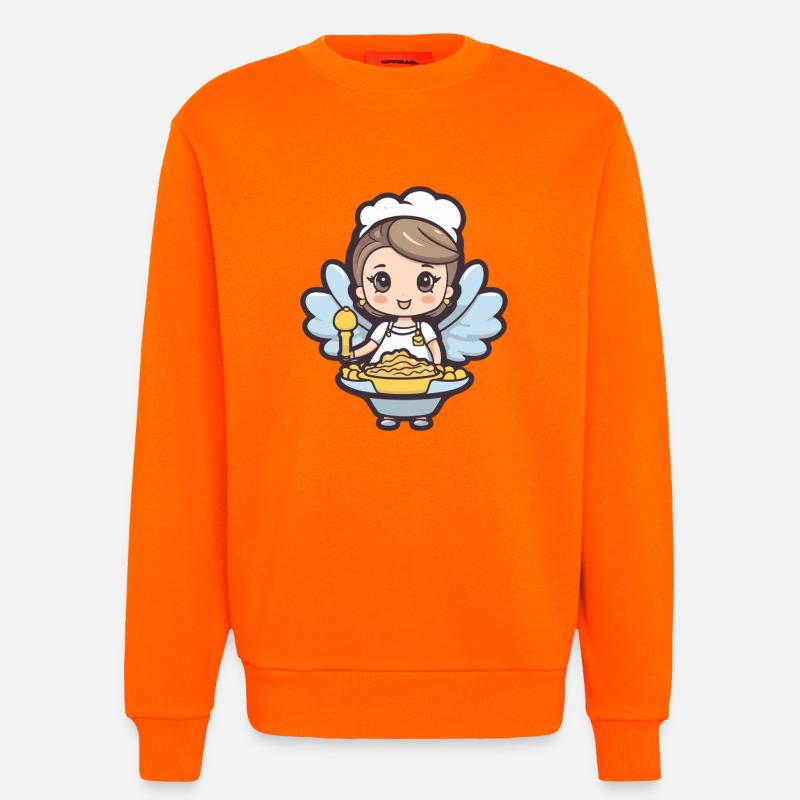 Fee Backen Backfee Kochen - Sweatshirt - made by SPREAD  - SUNSET ORANGE