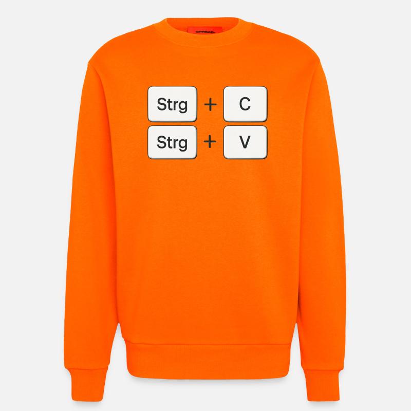 Copy + Paste | Copy + Paste - Sweatshirt - made by SPREAD  - SUNSET ORANGE