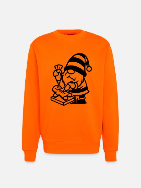 Gingerbread Baking Gnome - Sweatshirt - made by SPREAD  - SUNSET ORANGE