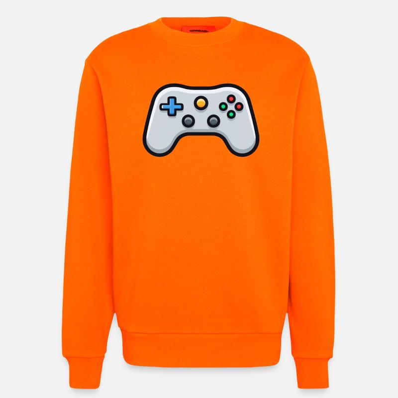 Gamepad Logo, Controller, Retro Console - Sweatshirt - made by SPREAD  - SUNSET ORANGE