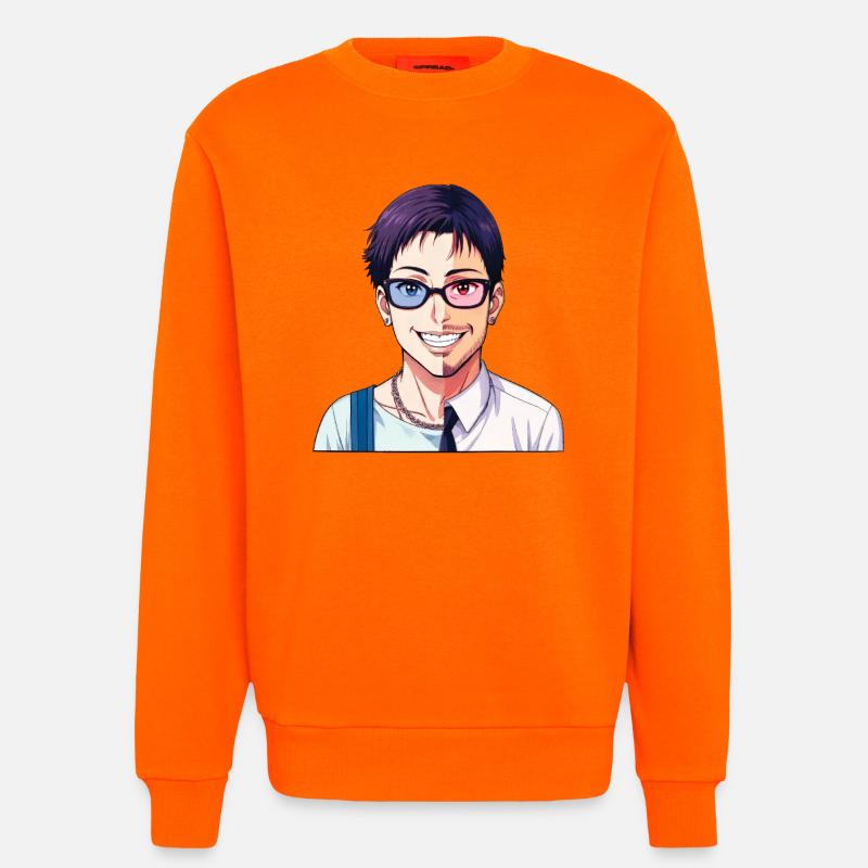 JUNGE TRAF MÄDCHEN – nette Leute - Sweatshirt - made by SPREAD  - SUNSET ORANGE