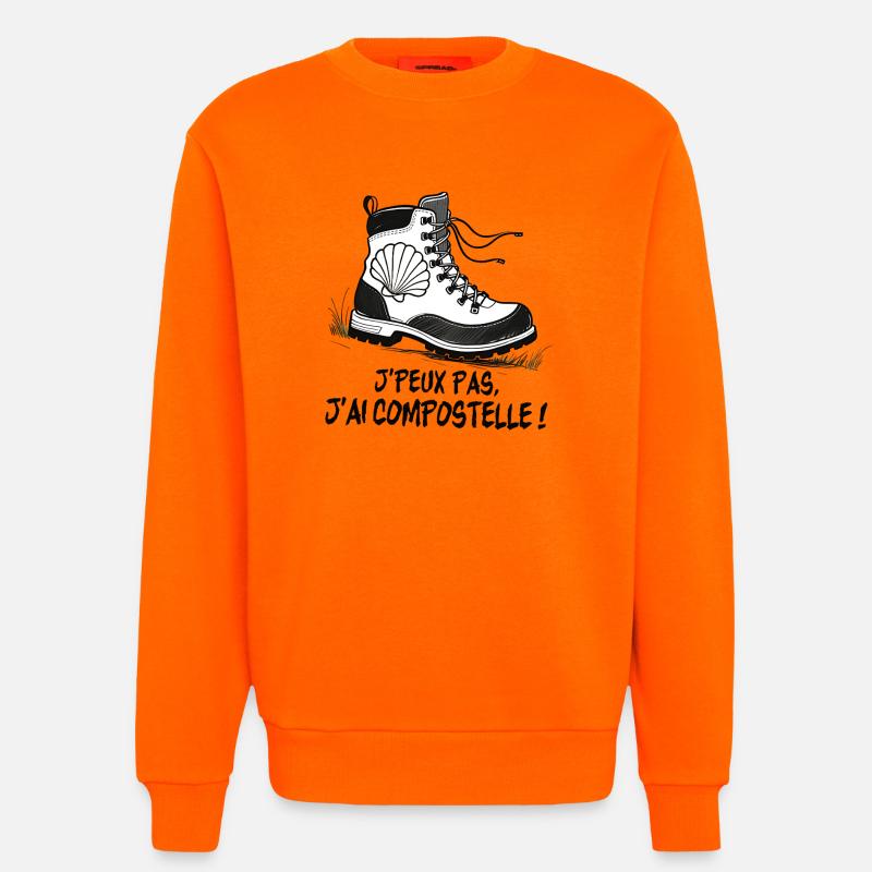 Wanderschuhschale von Compostela - Sweatshirt - made by SPREAD  - SUNSET ORANGE