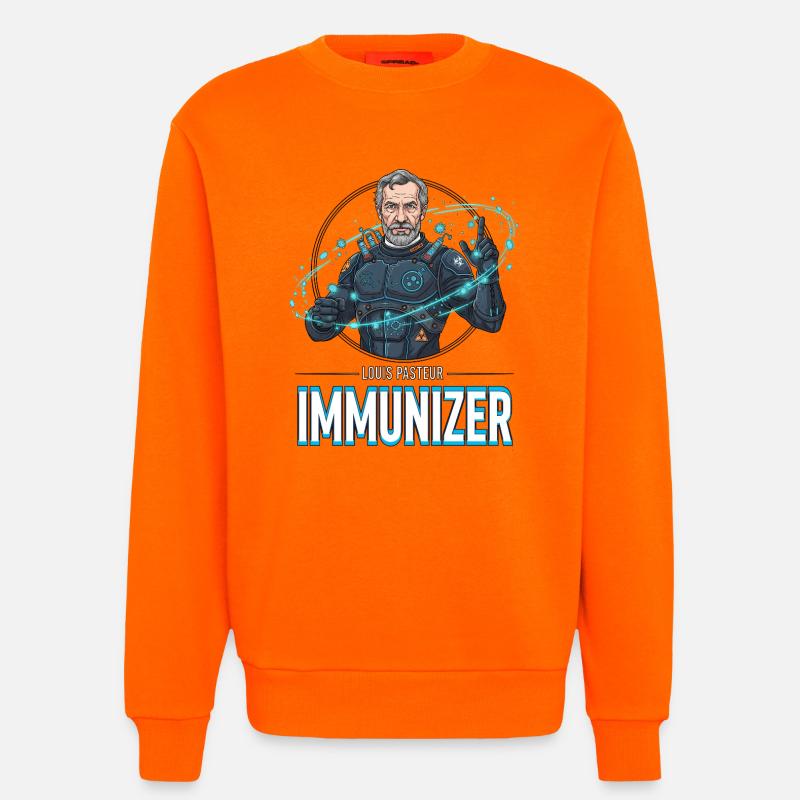 Pasteur Immunizer Armor - Sweat bio décontracté fabriqué en UE - SUNSET ORANGE