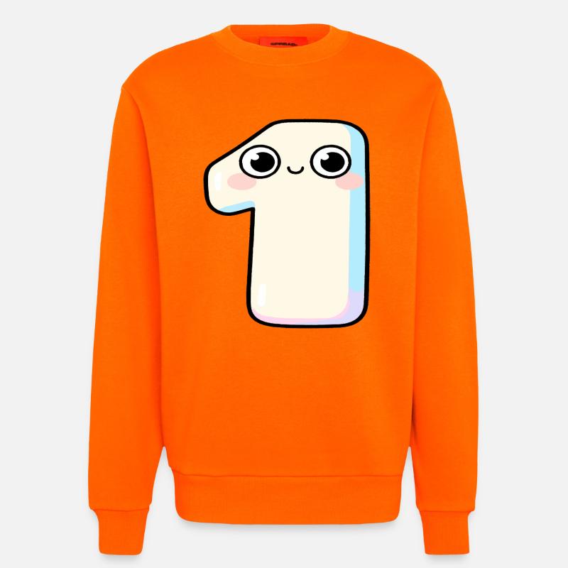 Nummer Eins Kawaii-Pastel - Sweatshirt - made by SPREAD  - SUNSET ORANGE