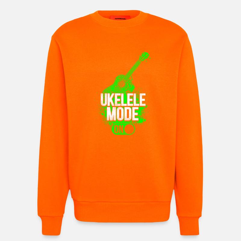 Hawaiian Ukulele Uke Ukulele Mode - Sweatshirt - made by SPREAD  - SUNSET ORANGE