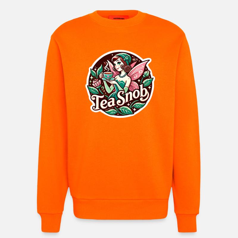 Tee-Snob Feen-Teeparty - Sweatshirt - made by SPREAD  - SUNSET ORANGE