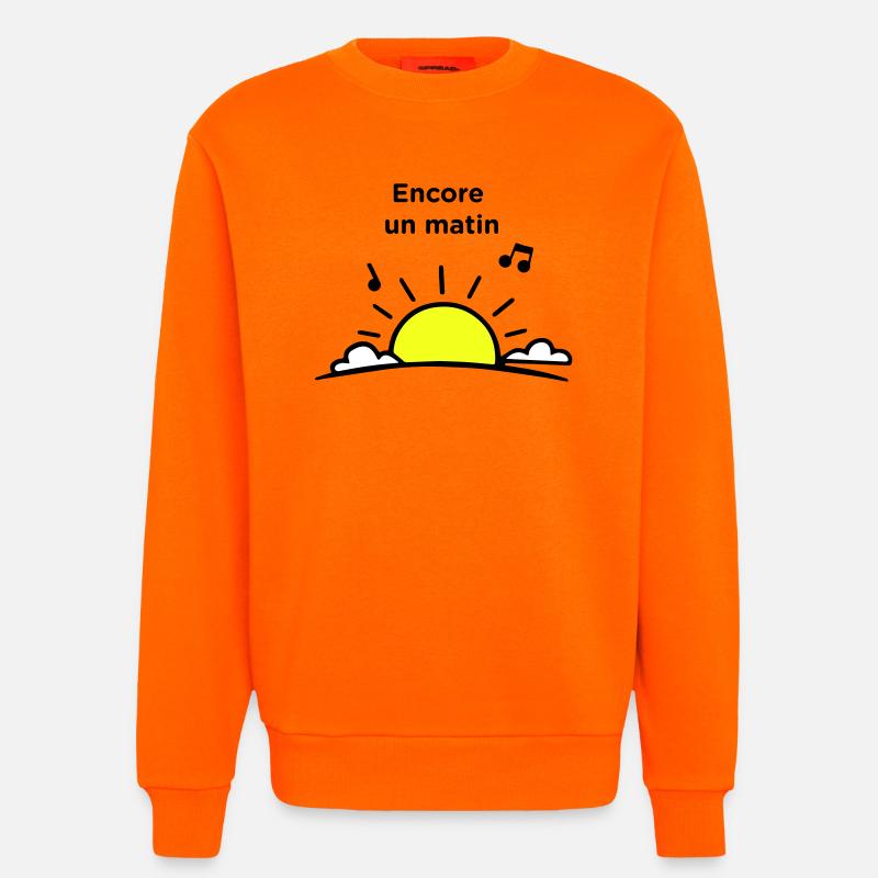 Ein weiterer Morgen - Sweatshirt - made by SPREAD  - SUNSET ORANGE