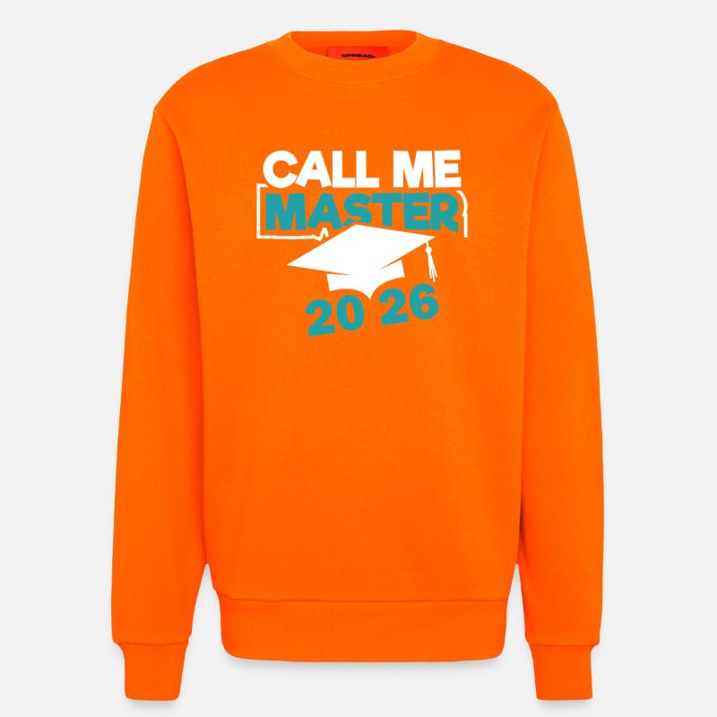 Master 2026 Abschluss Promotion Sponsion - Sweatshirt - made by SPREAD  - SUNSET ORANGE