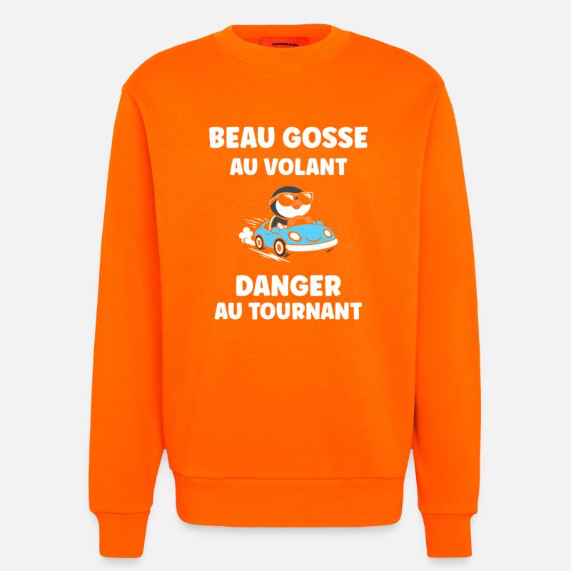Führerschein-Humor - Sweatshirt - made by SPREAD  - SUNSET ORANGE