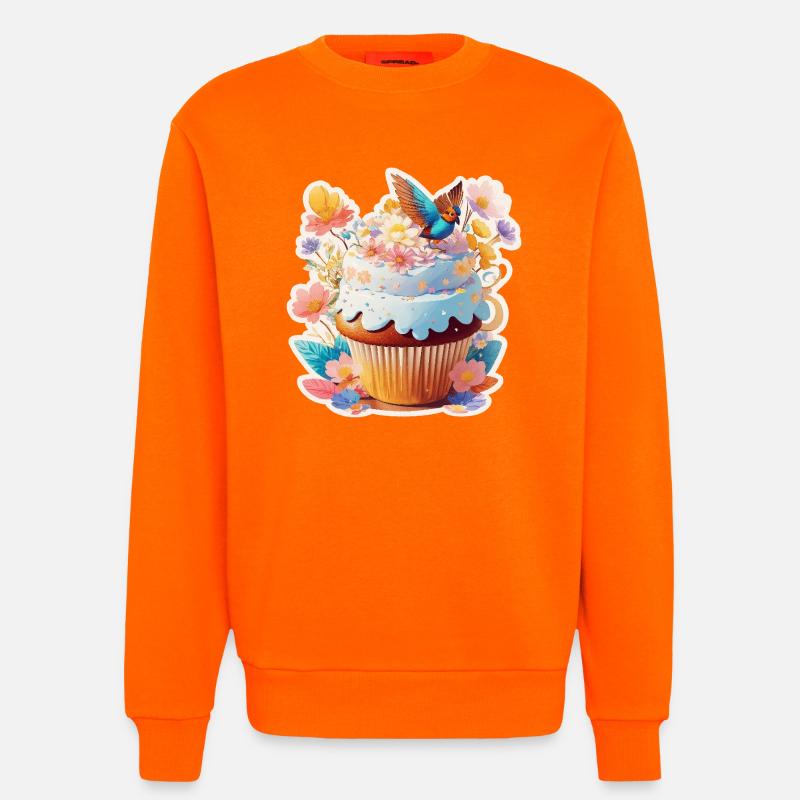  Cupcake Vogel - Sweatshirt - made by SPREAD  - SUNSET ORANGE