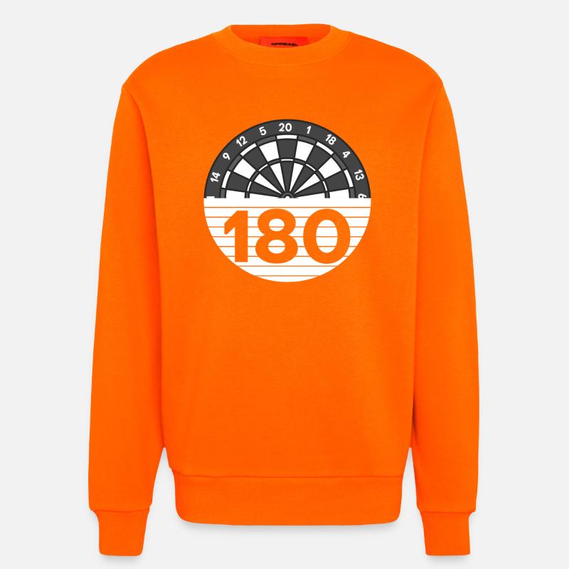 One hundred and eighty points - Sweatshirt - made by SPREAD  - SUNSET ORANGE