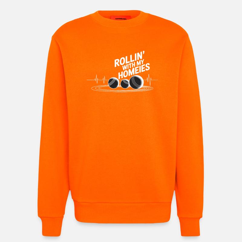Boccia King Präzision Leidenschaft 	 - Sweatshirt - made by SPREAD  - SUNSET ORANGE