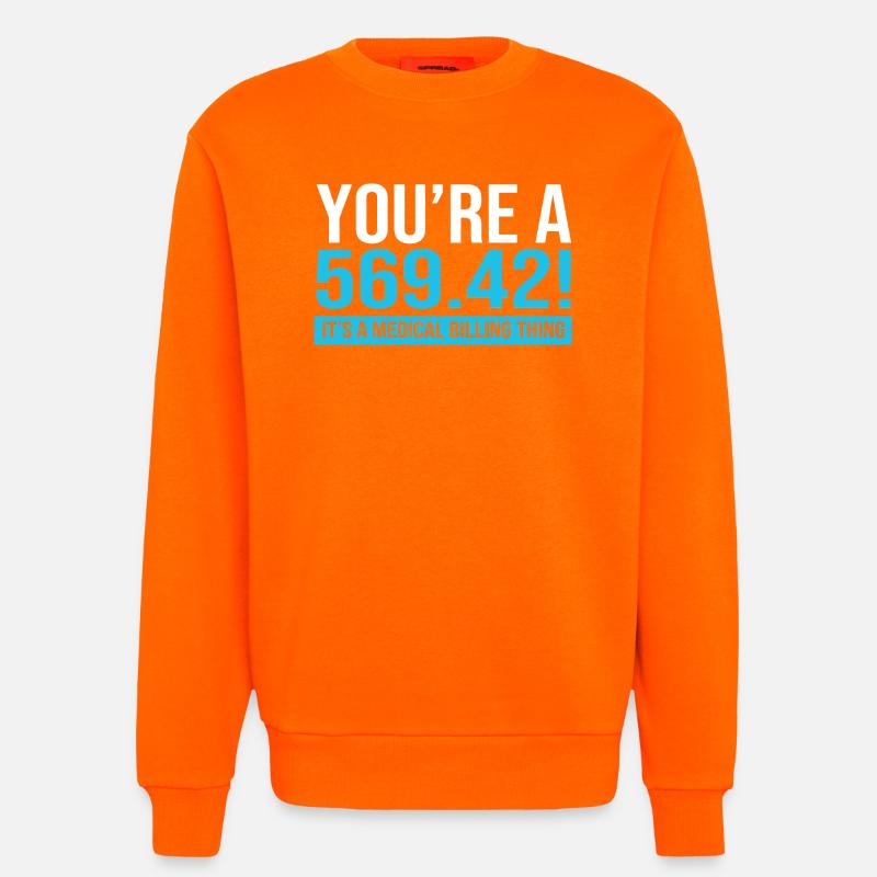 Medical Coder - Sweatshirt - made by SPREAD  - SUNSET ORANGE