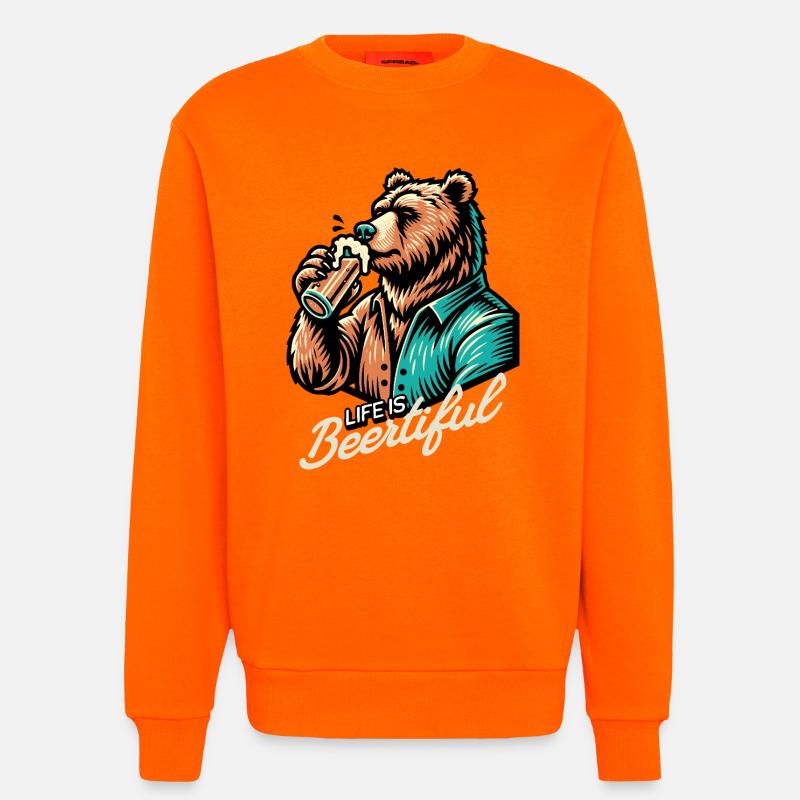 beertiful life - Sweatshirt - made by SPREAD  - SUNSET ORANGE
