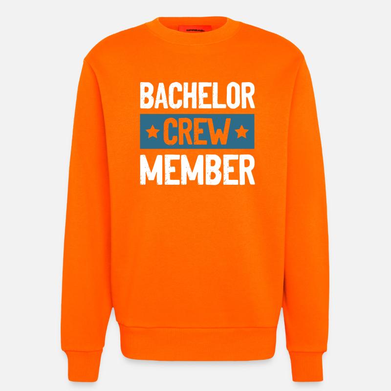Bachelor Crew - Sweatshirt - made by SPREAD  - SUNSET ORANGE