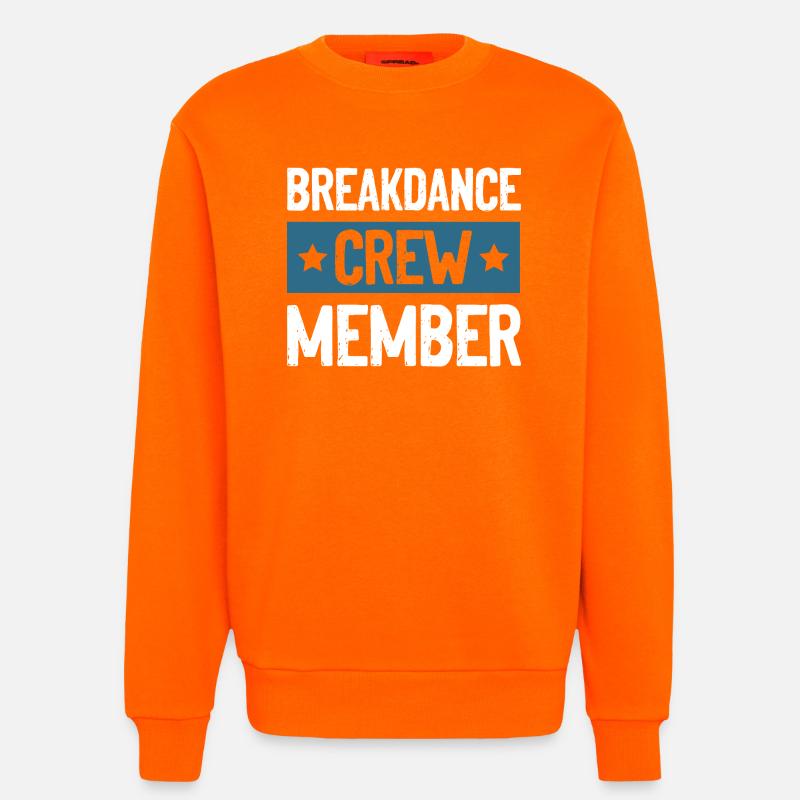 Équipe de breakdance - Sweat bio décontracté fabriqué en UE - SUNSET ORANGE