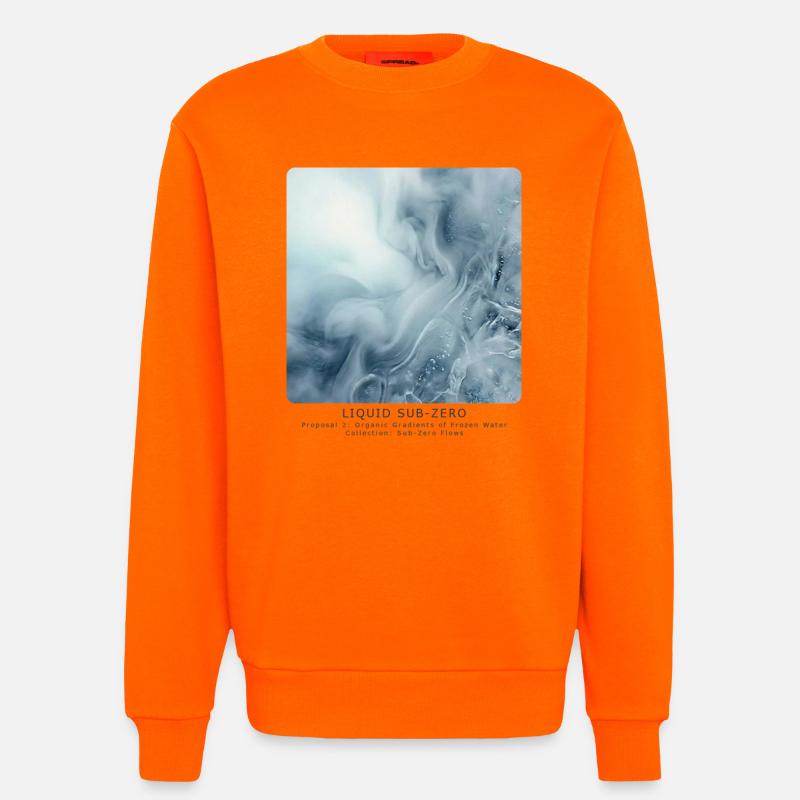 Liquid Sub-Zero - Sweatshirt - made by SPREAD  - SUNSET ORANGE