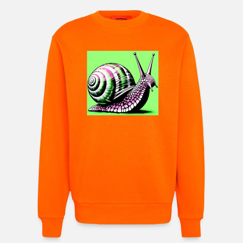 Snail - Sweatshirt - made by SPREAD  - SUNSET ORANGE