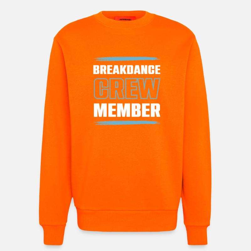 Breakdance Crew - Sweatshirt - made by SPREAD - SUNSET ORANGE