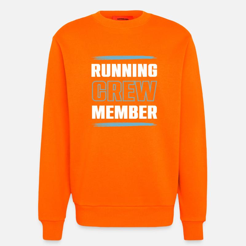 Équipe de Course - Sweat bio décontracté fabriqué en UE - SUNSET ORANGE
