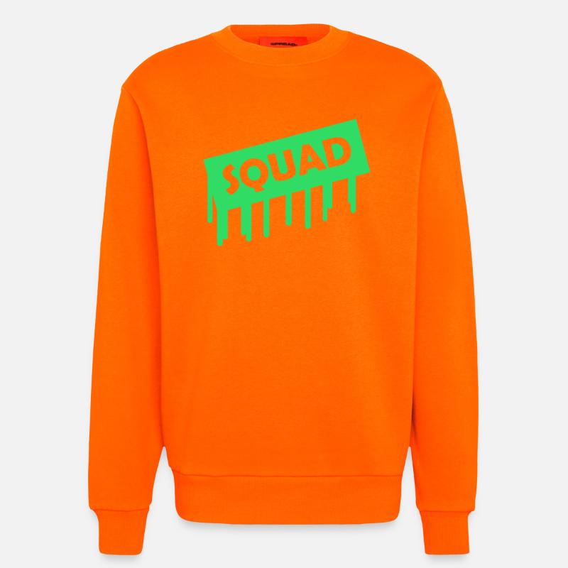 Effectif - Sweat bio décontracté fabriqué en UE - SUNSET ORANGE