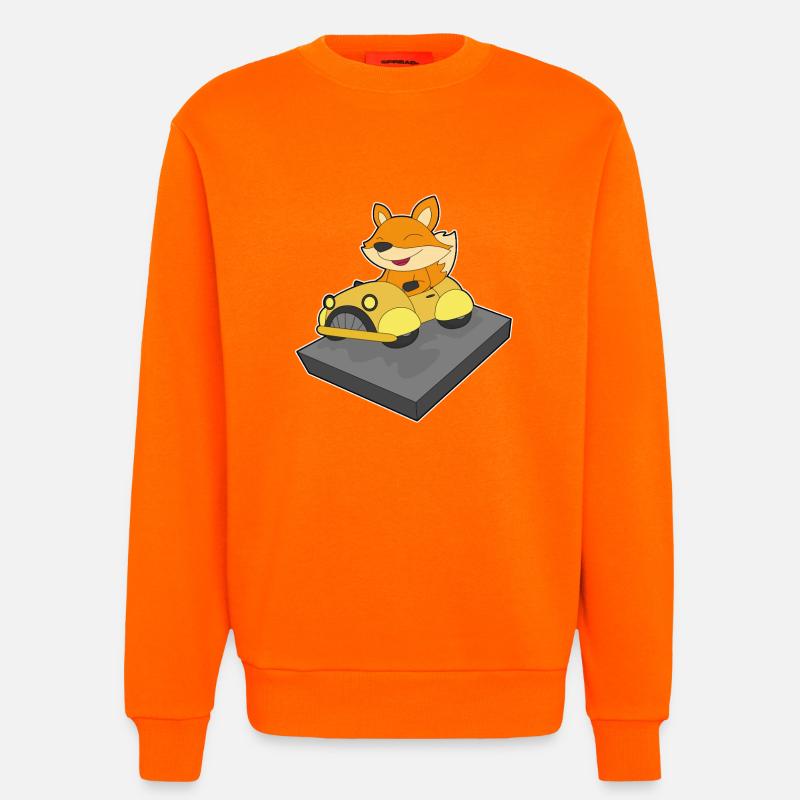 Fuchs Auto - Sweatshirt - made by SPREAD  - SUNSET ORANGE