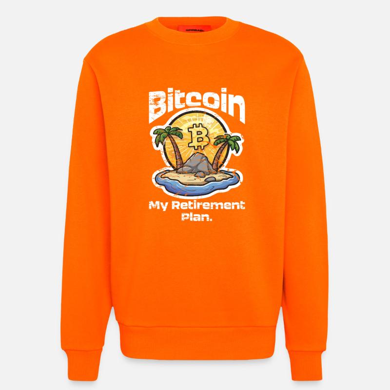 Plan Bitcoin - Sweatshirt - made by SPREAD  - SUNSET ORANGE