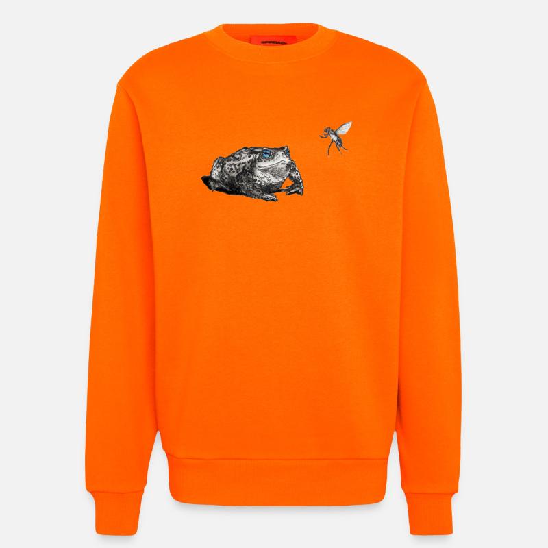 Toad and fly - Sweatshirt - made by SPREAD  - SUNSET ORANGE