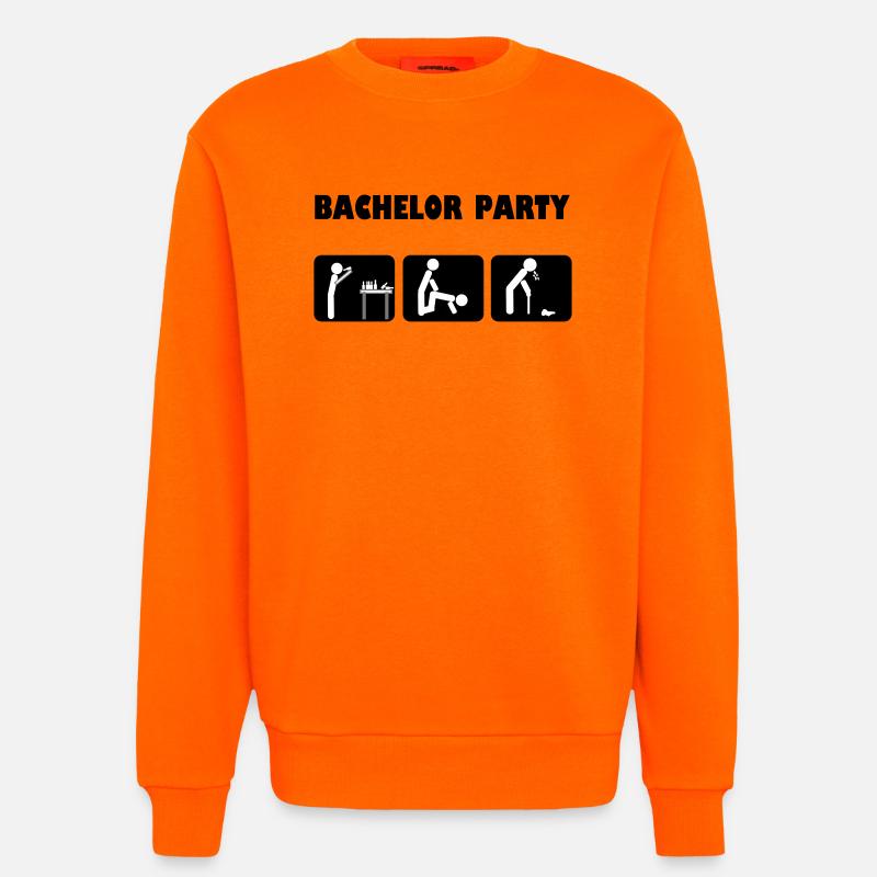 Bachelor celebration - Sweatshirt - made by SPREAD  - SUNSET ORANGE