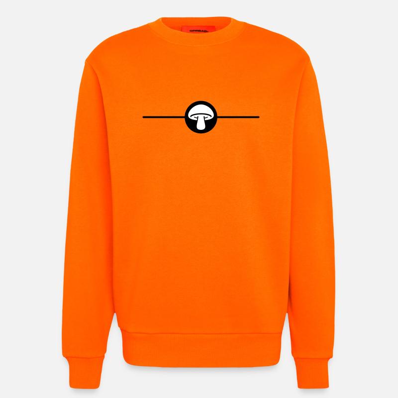 Mushroom Toadstool Icon - Sweatshirt - made by SPREAD  - SUNSET ORANGE